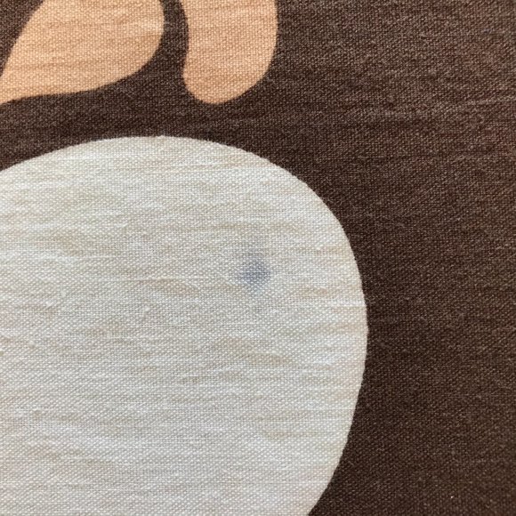 Vintage Orange Brown Floral Psychedelic Tablecloth - Picture 7 of 11